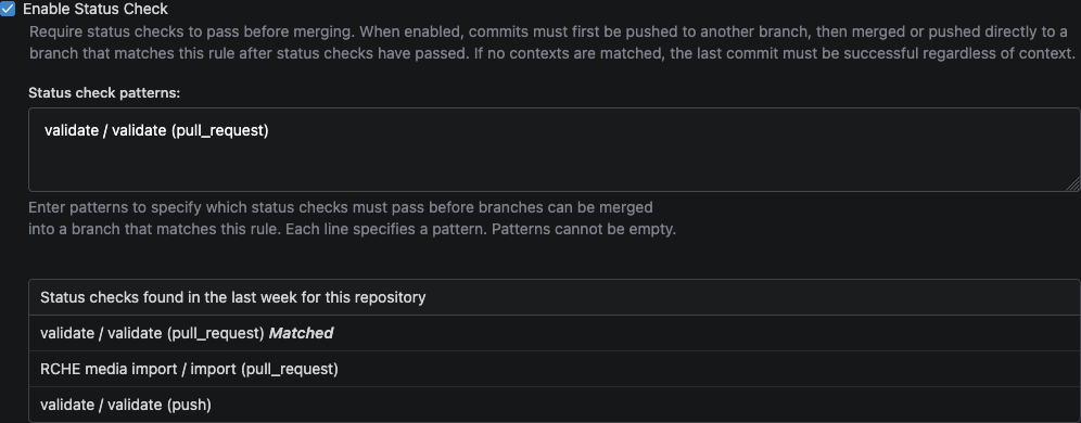 The required check on acid’s main branch